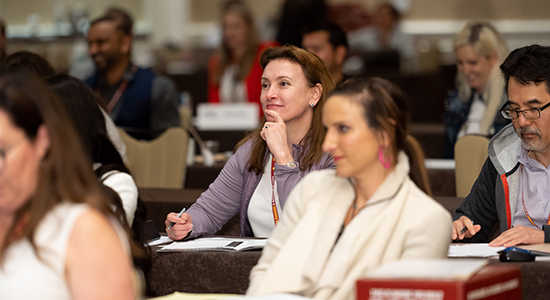 Lawyer at conference